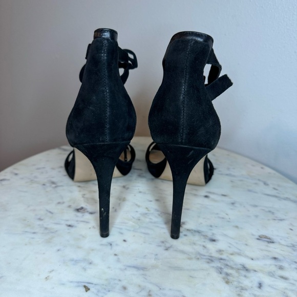 Gianni Bini "Jordie" Sandals Size 9 M black Suede heels shoes - Picture 6 of 8